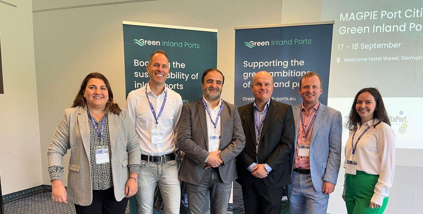 The Green Inland Ports team presents key findings and results at the MAGPIE Port-Citizen workshop in Wesel, Germany